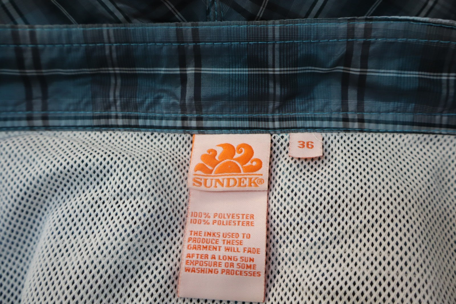 SUNDEK COSTUME PANTALONCINO MARE UOMO TG 36 MEN SWIMSUIT VINTAGE CASUAL LOGO