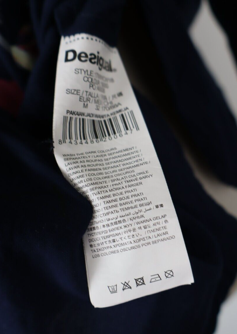 DESIGUAL CAMICIA  DONNA TG. M WOMAN SHIRT CASUAL VINTAGE COTONE