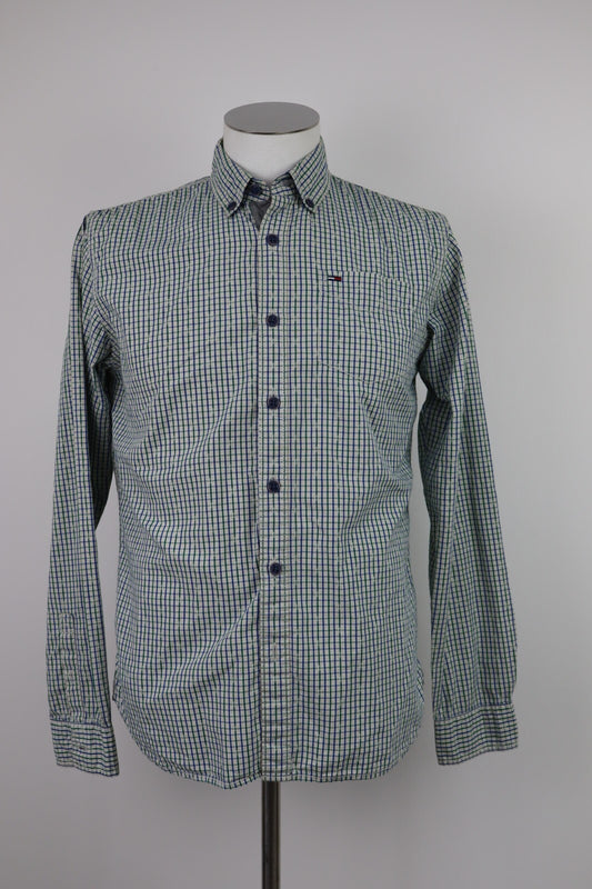 TOMMY HILFIGER CAMICIA UOMO COTONE TG. S MAN CASUAL VINTAGE SHIRT