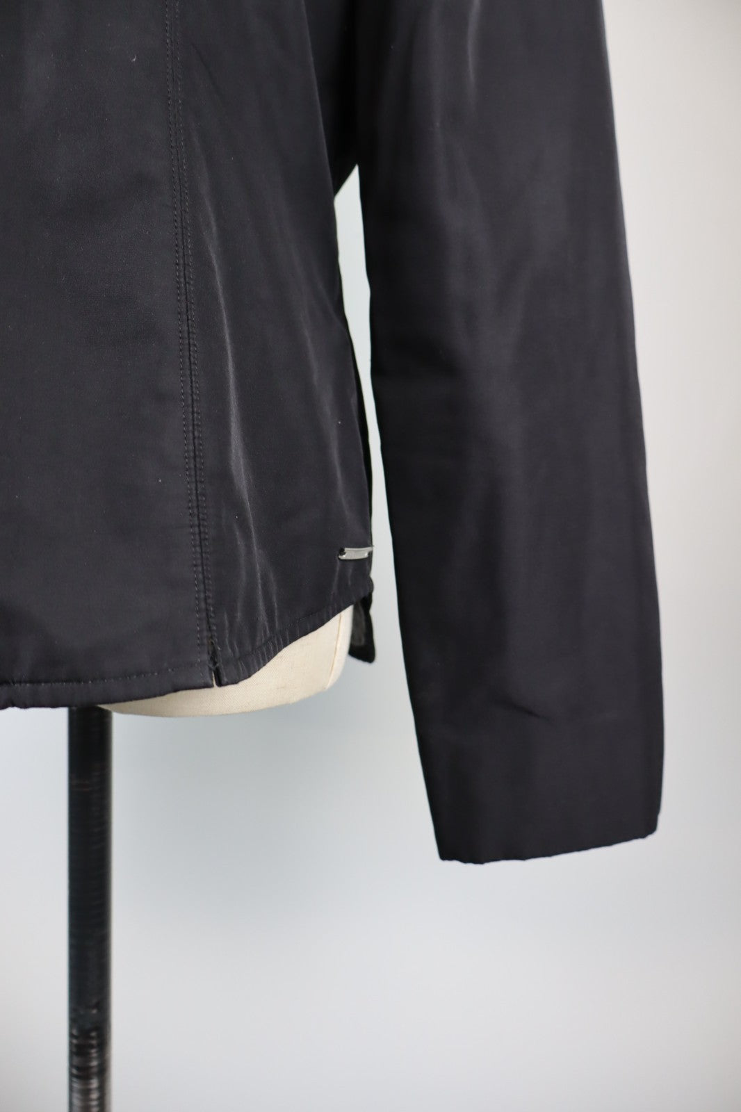 TRUSSARDI JEANS GIUBBINO LEGGERO DONNA Tg L WOMAN CASUAL VINTAGE JACKET ZIP LOGO