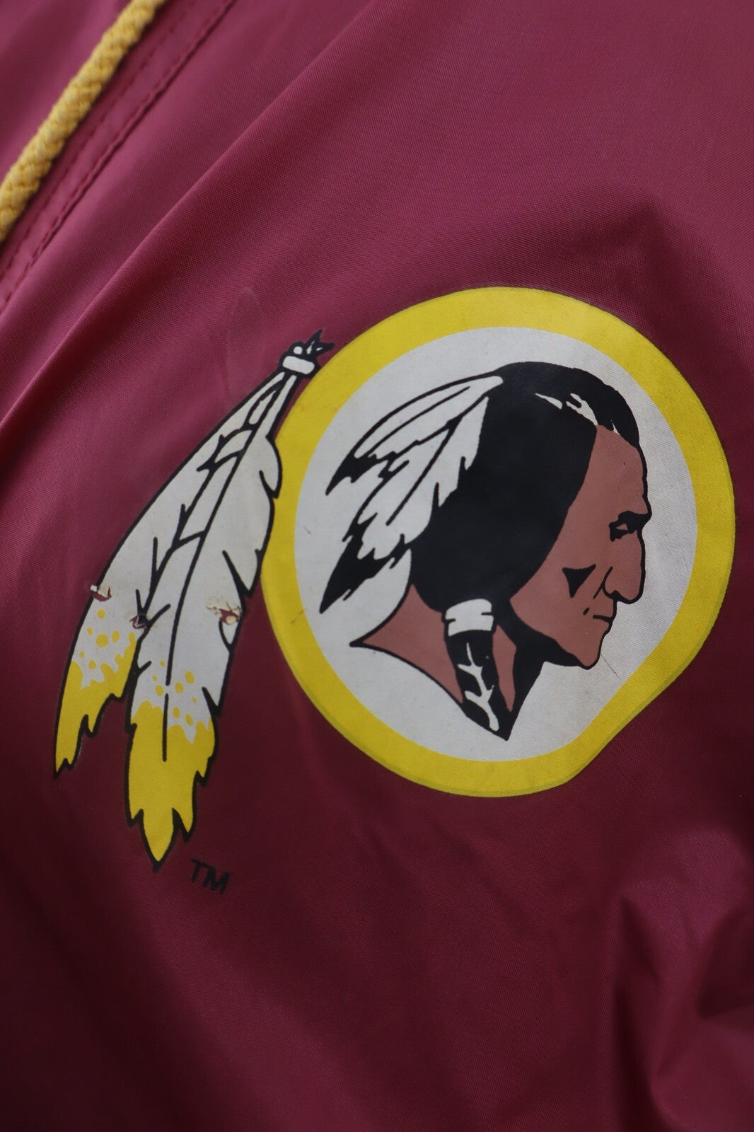 TEAM NFL RED SKINS GIUBBINO IMPERMEABILE SPORTIVO UOMO MAN TG XL VINTAGE JACKET