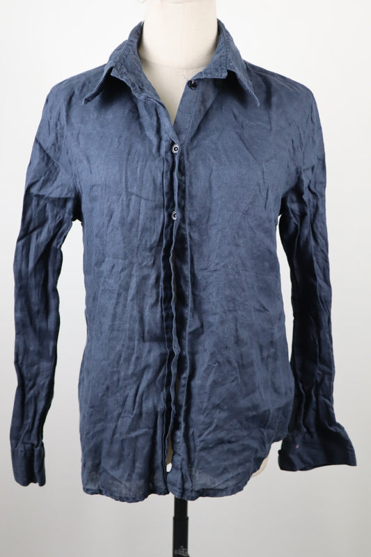 ARMANI JEANS CAMICIA DONNA TG. 46 WOMAN SHIRT CASUAL VINTAGE ITALY LINO LINEN
