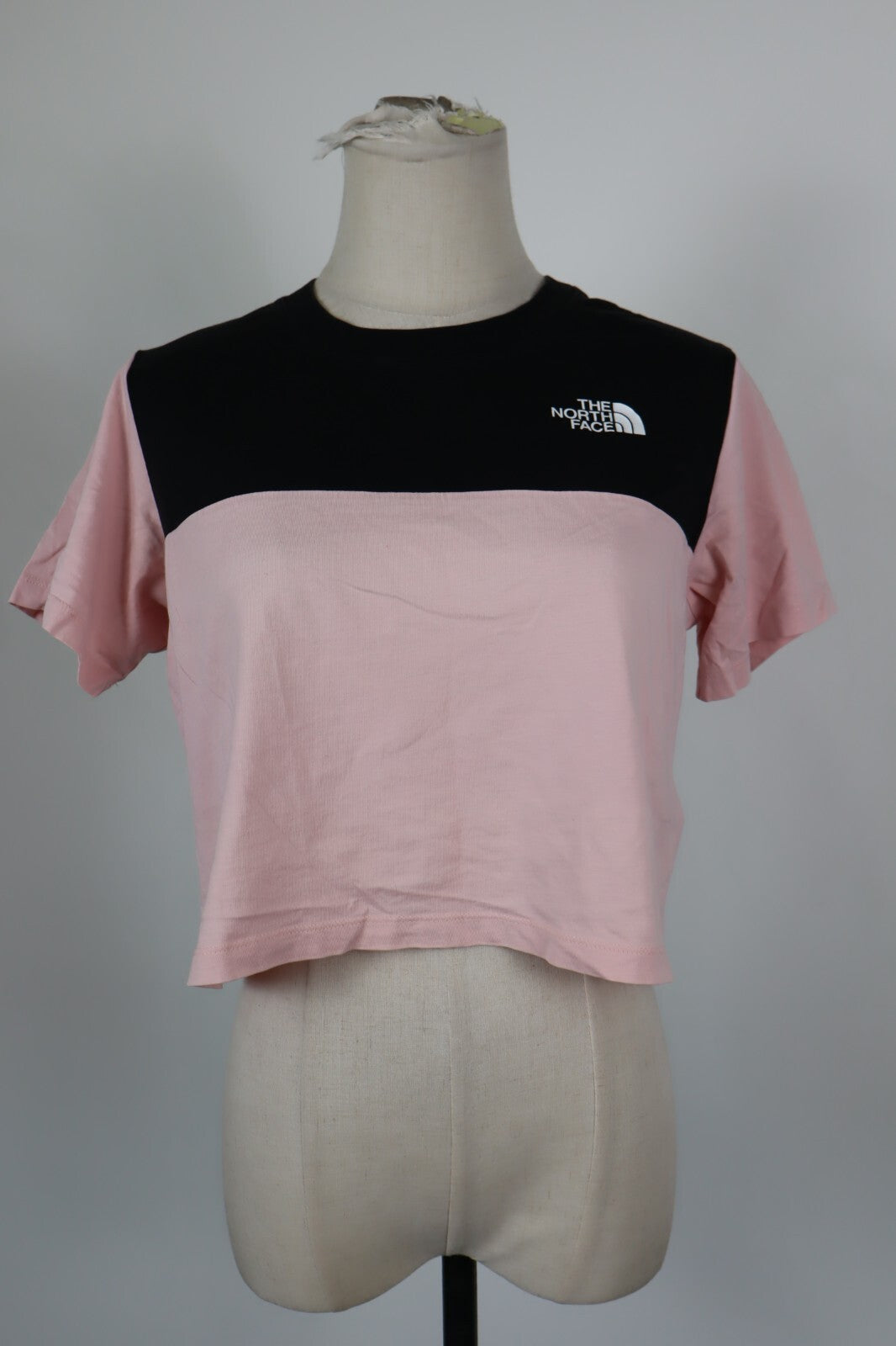 THE NORTH FACE MAGLIA DONNA TG S WOMAN CASUAL VINTAGE CROP TOP T-SHIRT COTONE