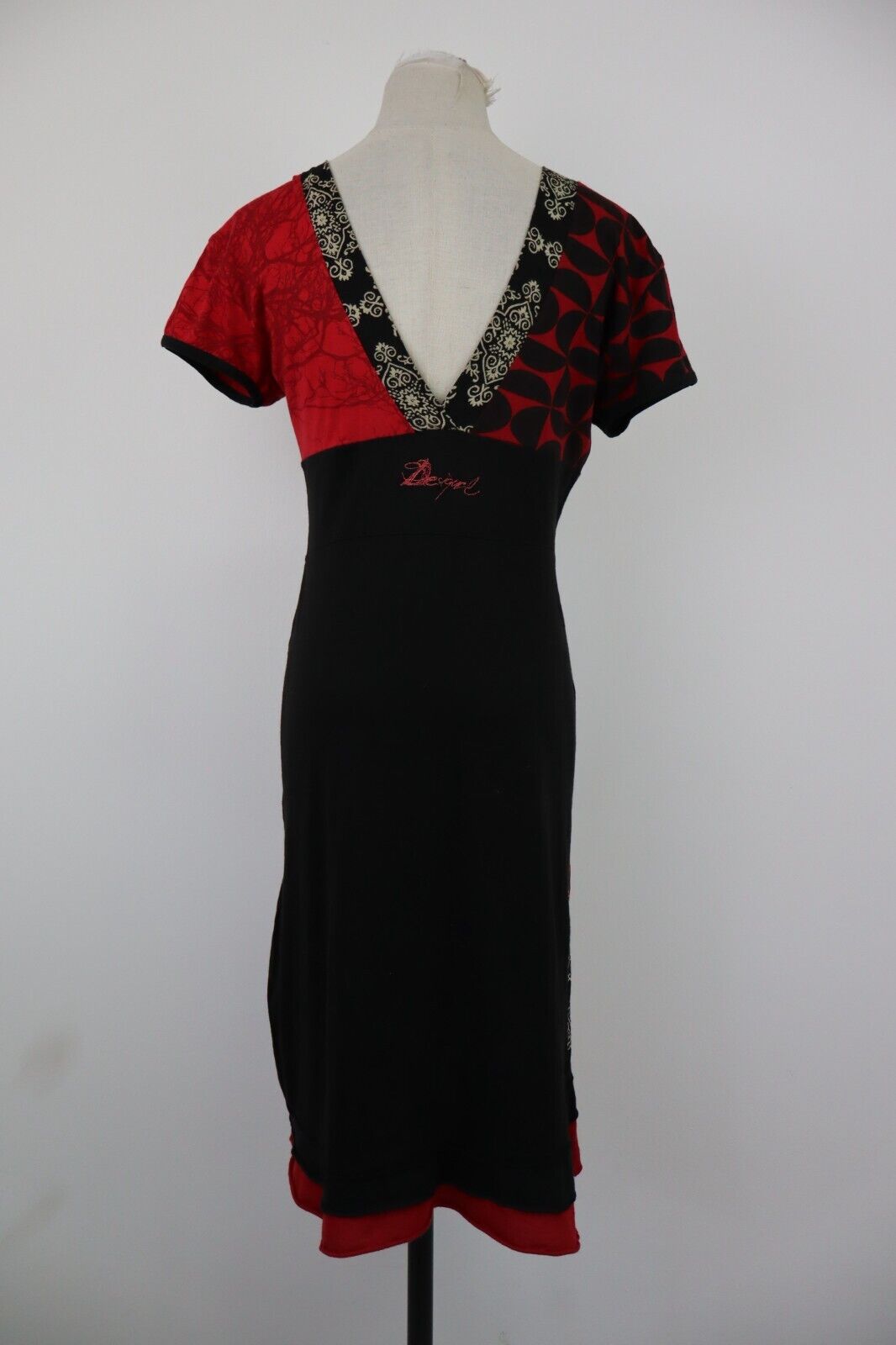 DESIGUAL VESTITO ABITO DONNA TG. M  WOMAN CASUAL VINTAGE DRESS