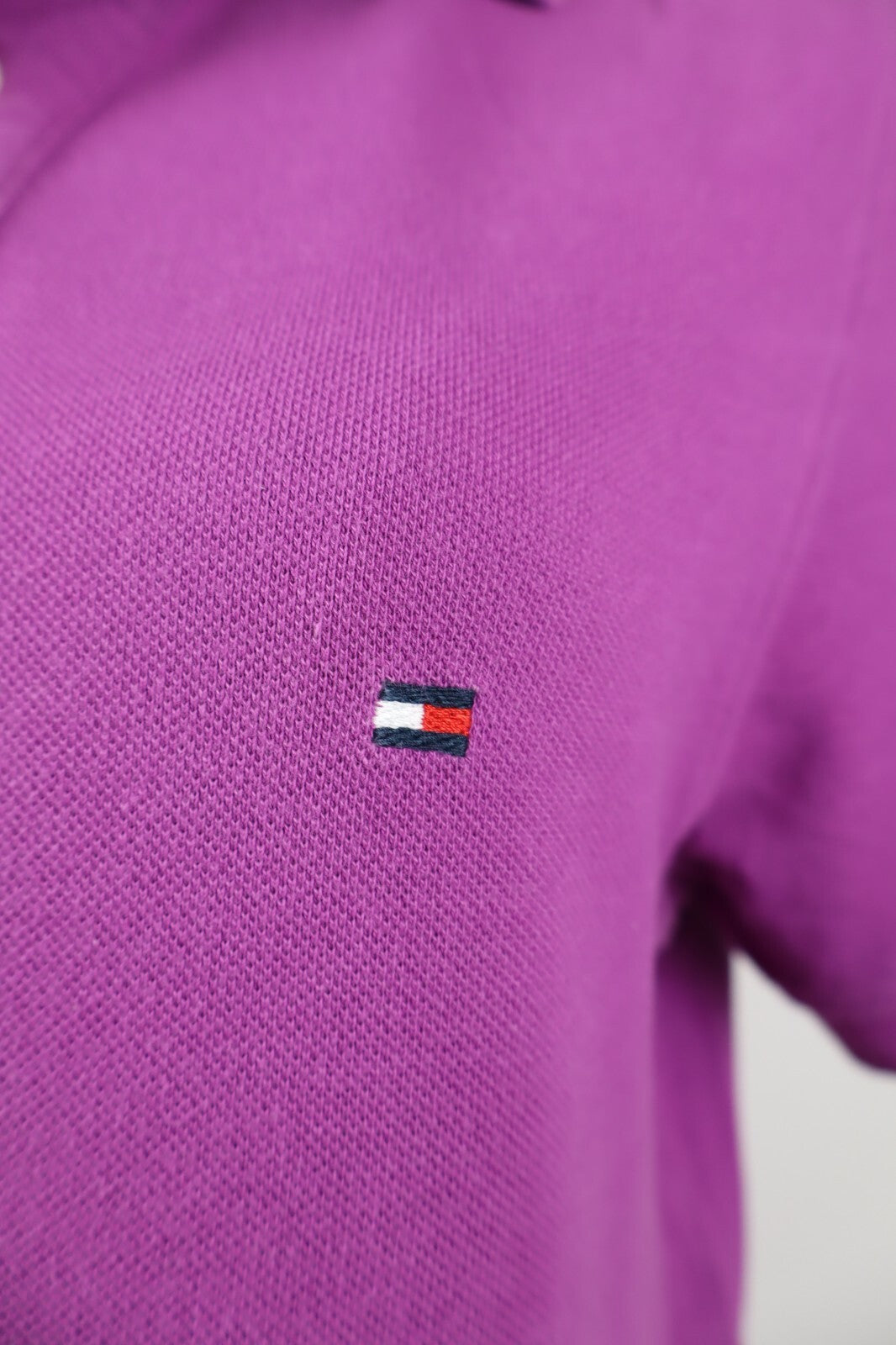 TOMMY HILFIGER POLO MAGLIA DONNA COTONE S SLIM WOMAN SHIRT CASUAL VINTAGE LOGO