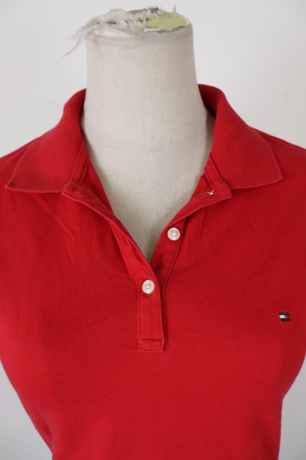 TOMMY HILFIGER POLO MAGLIA DONNA COTONE TG. S WOMAN SHIRT CASUAL VINTAGE