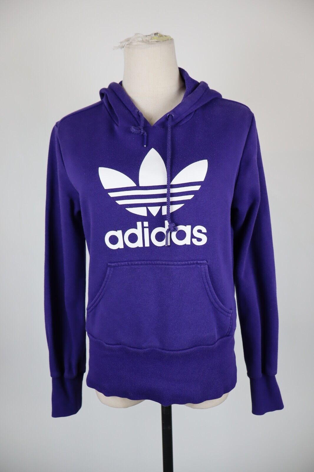 ADIDAS FELPA CAPPUCCIO DONNA Tg 38 WOMEN CASUAL VINTAGE SPORT SWEATSHIRT