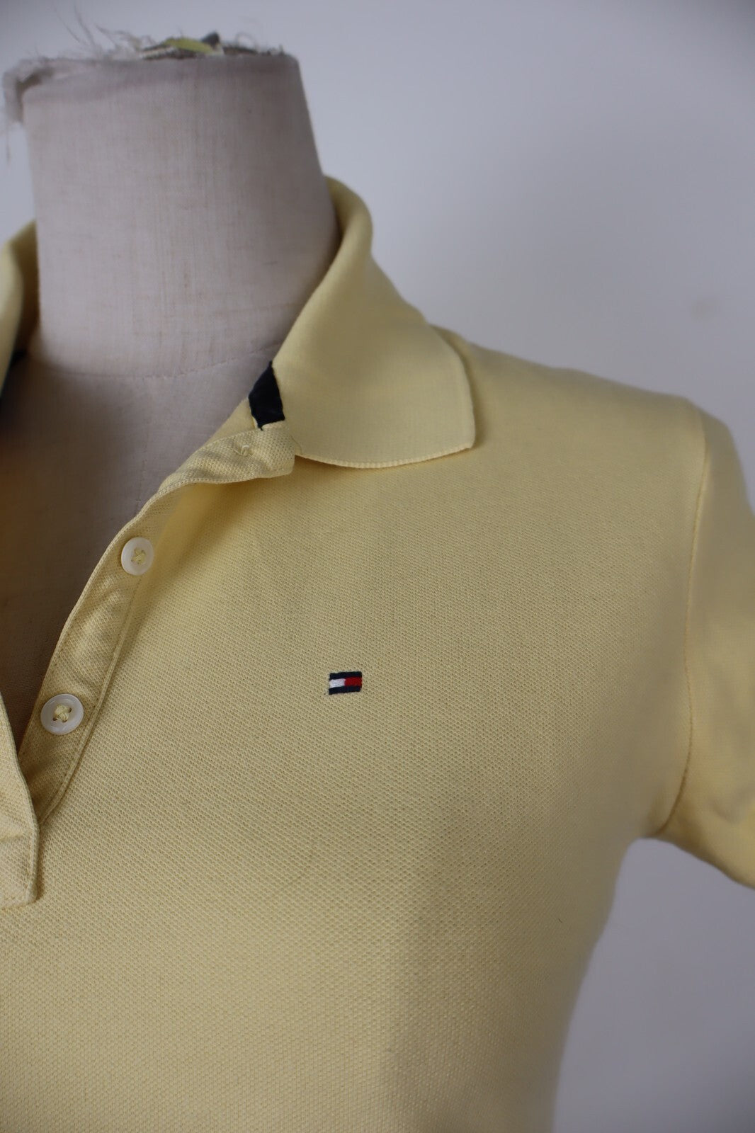 TOMMY HILFIGER POLO MAGLIA DONNA COTONE TG. M WOMAN SHIRT CASUAL VINTAGE