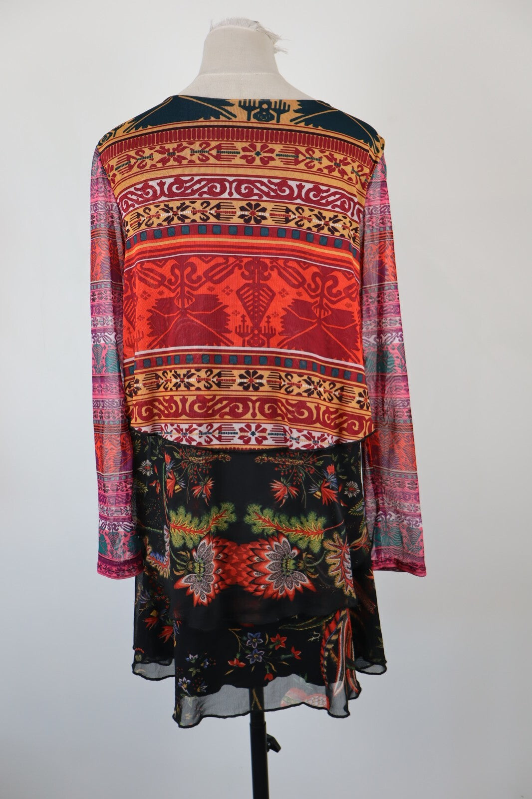 DESIGUAL VESTITO ABITO DONNA TG. M WOMAN CASUAL VINTAGE DRESS