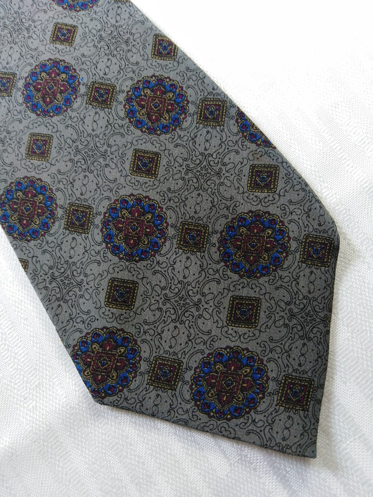 LANVIN PARIS 100% SETA SILK TIE CRAVATTA NECKTIE MADE ITALY VINTAGE CLASSIC