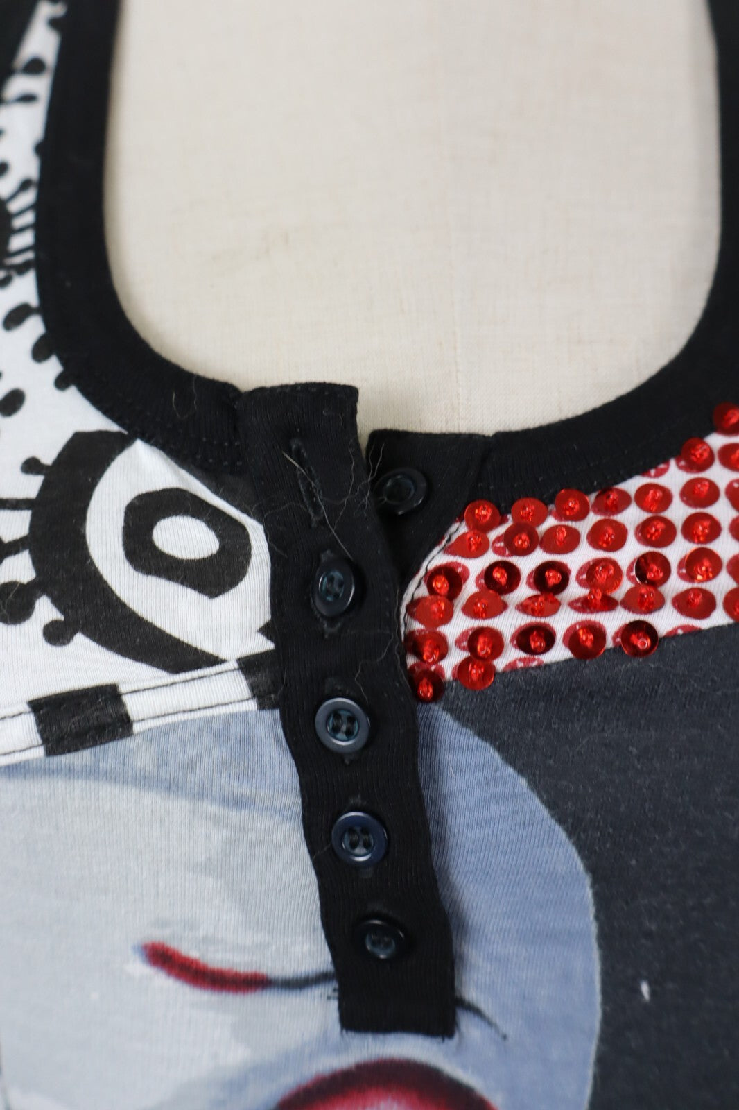 DESIGUAL VESTITO DONNA TG. M WOMAN CASUAL VINTAGE DRESS ABITO CIRQUE DU SOLEIL