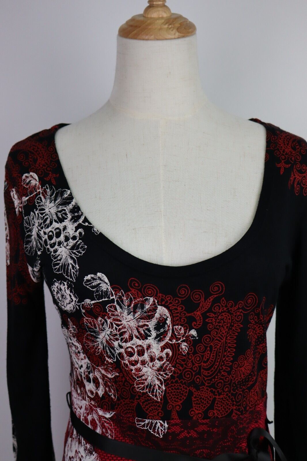 DESIGUAL VESTITO DONNA TG. L WOMAN CASUAL VINTAGE DRESS ABITO