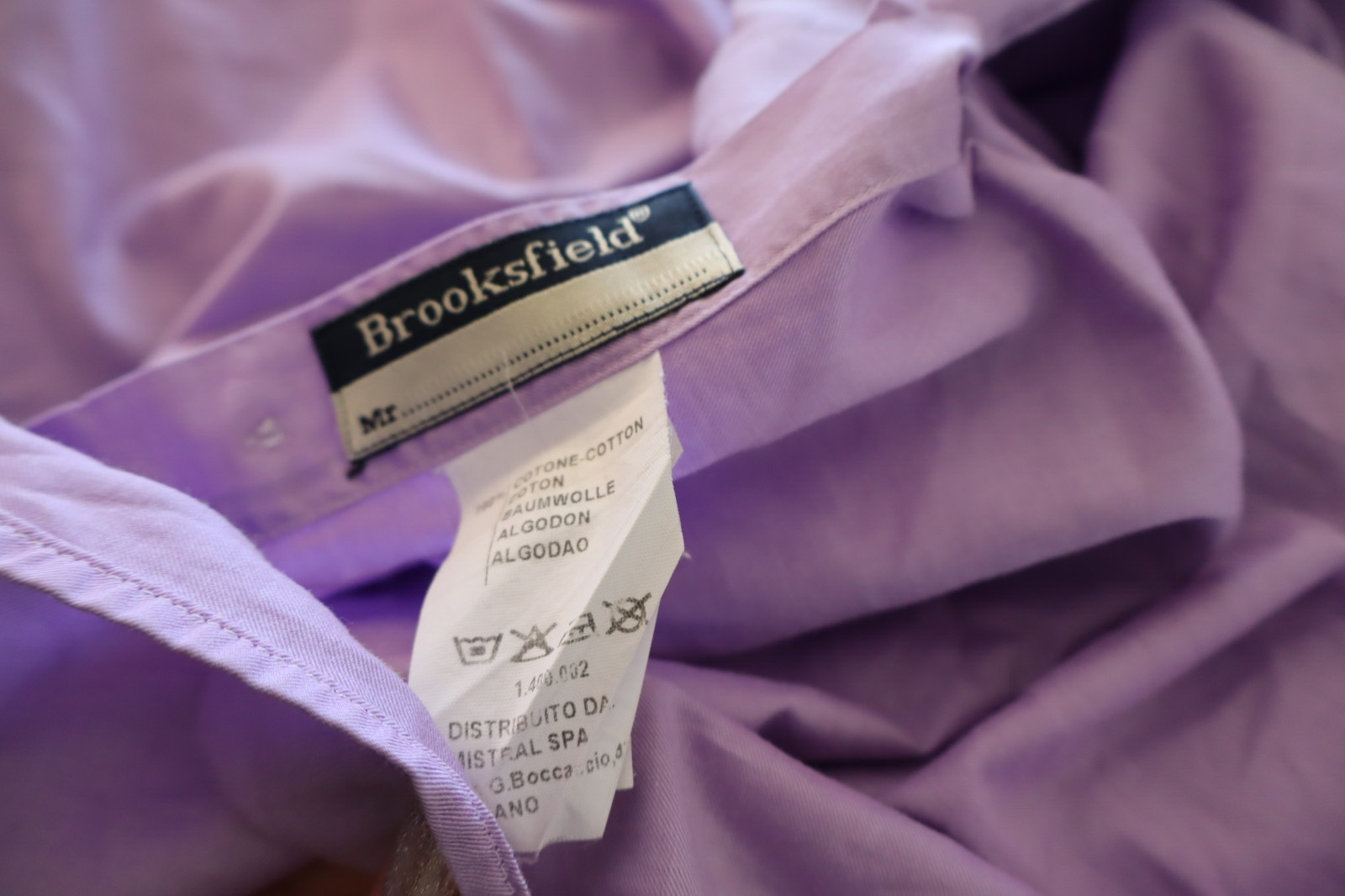 BROOKSFIELD CAMICIA UOMO COTONE TG. 43 7  MAN CASUAL VINTAGE SHIRT COTTON