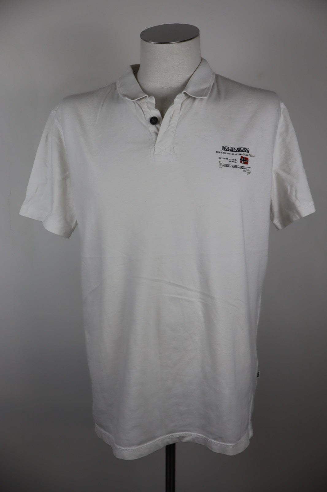 NAPAPIJRI MAGLIA POLO UOMO TG. XL MAN T-SHIRT CASUAL VINTAGE COTONE COTTON LOGO