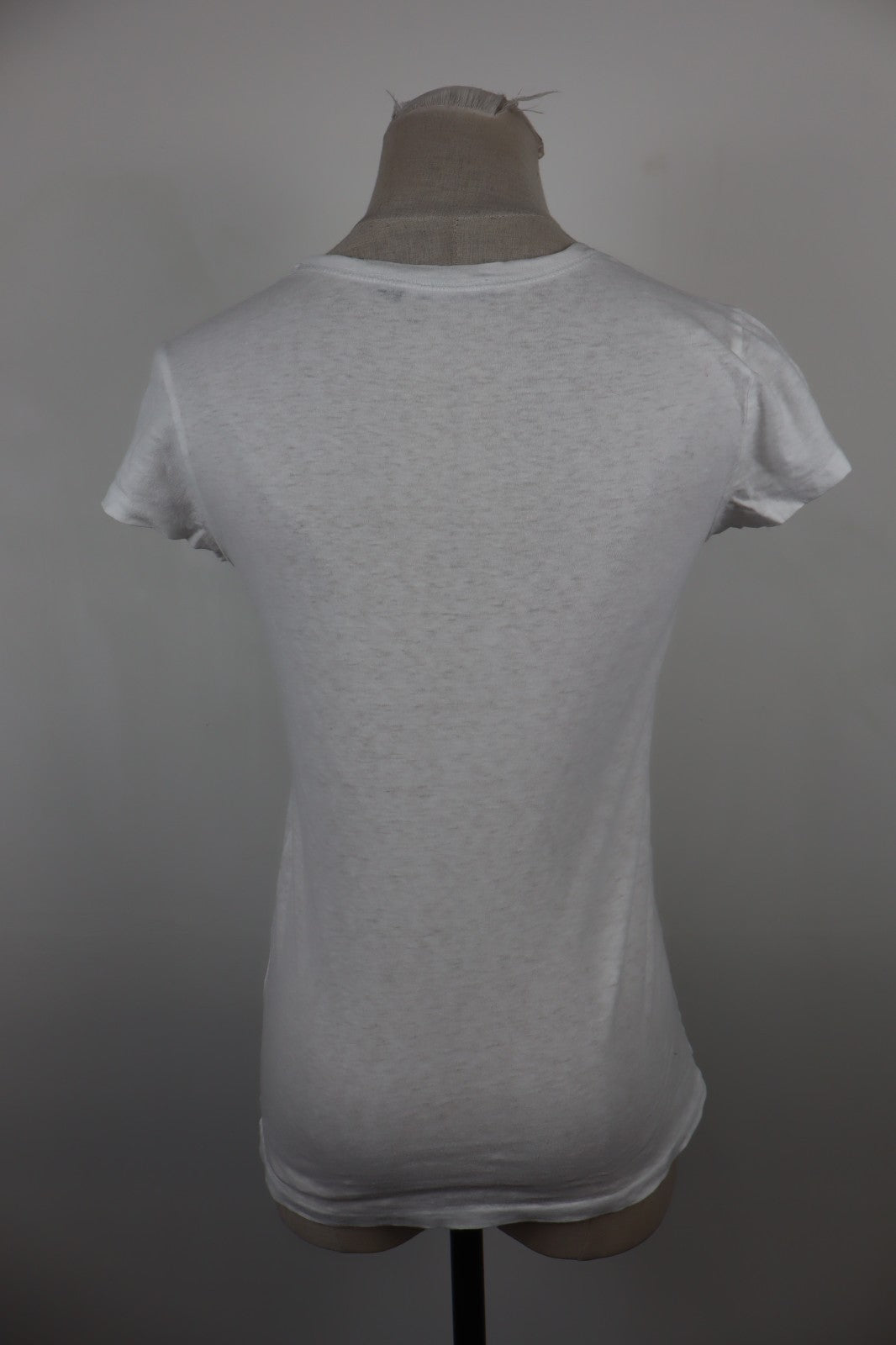 RALPH LAUREN MAGLIA DONNA TG M WOMAN CASUAL T-SHIRT VINTAGE COTONE COTTON BIANCO