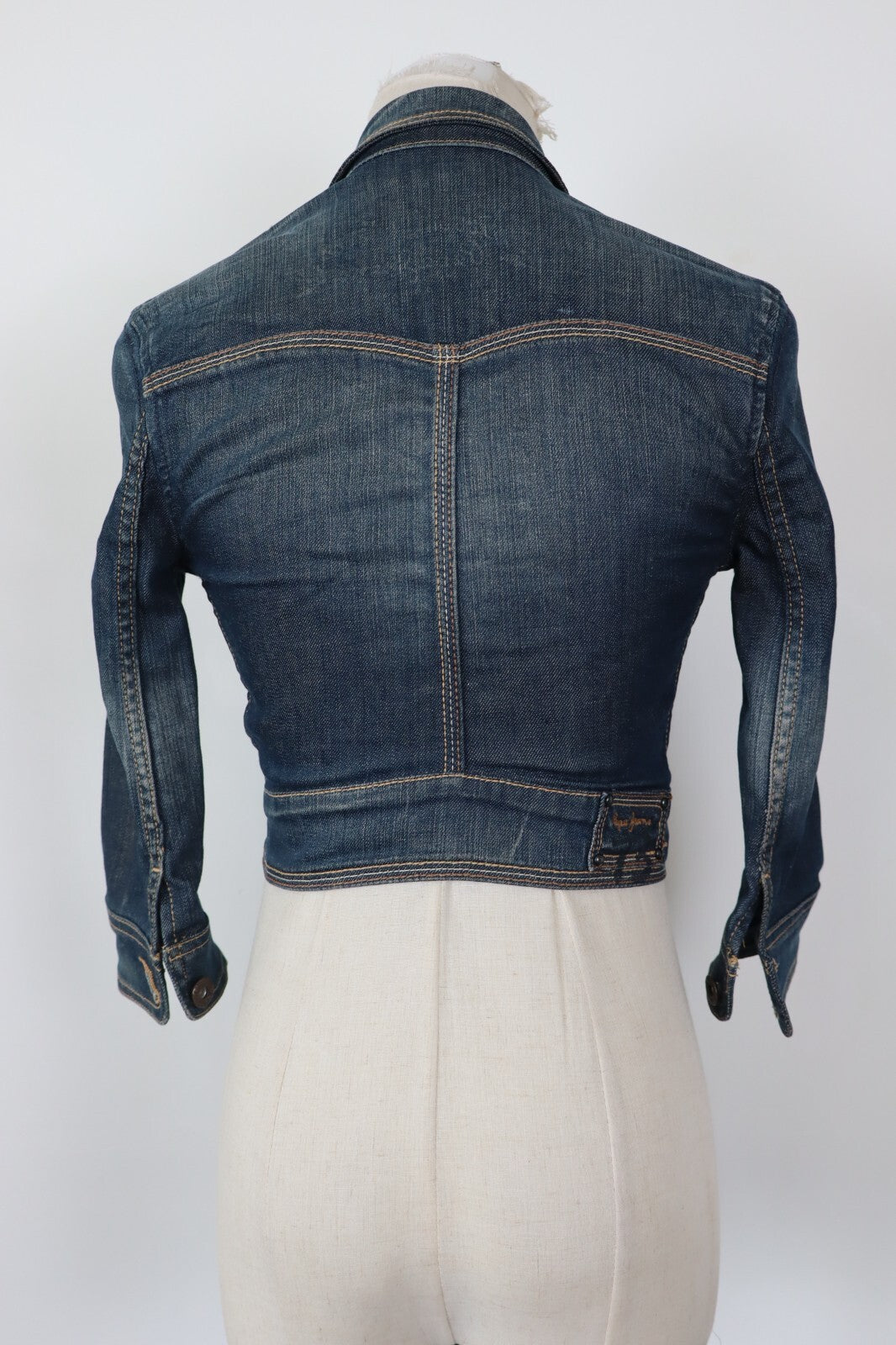 PATRIZIA PEPE JEANS GIUBBINO DONNA Tg. XS WOMAN CASUAL JACKET COTONE DENIM