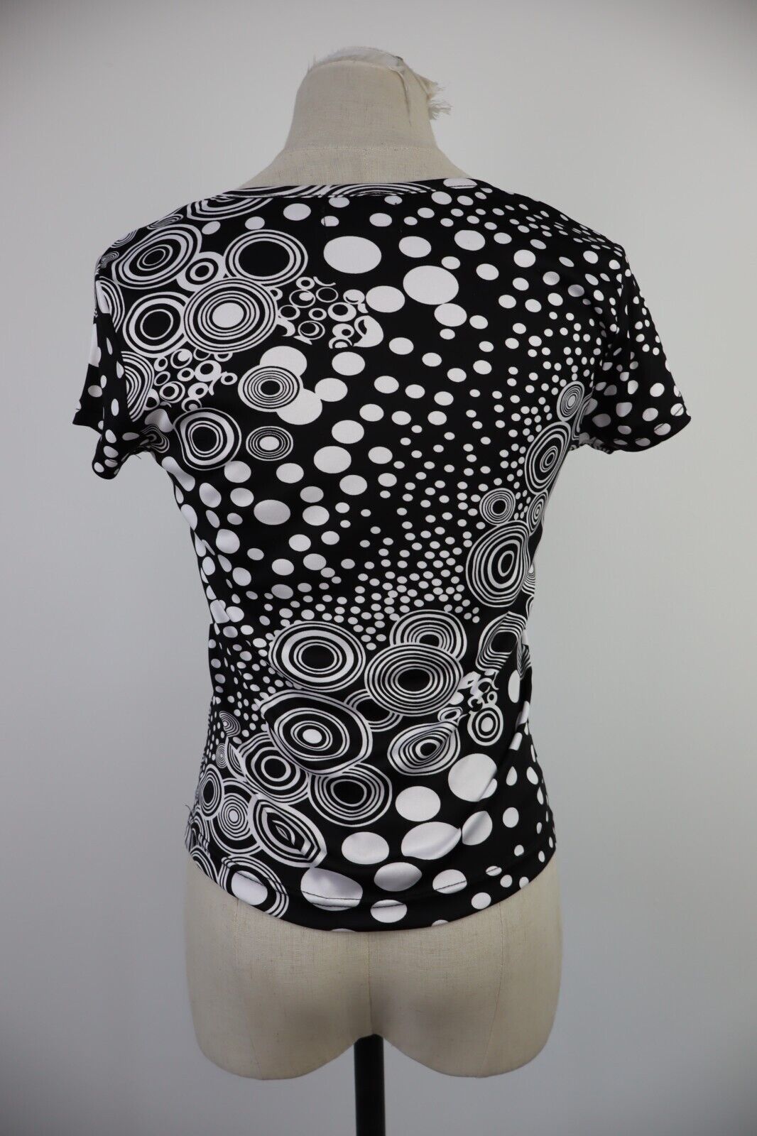 NONAME MAGLIA CROP TOP DONNA TG M WOMAN T-SHIRT FUNKY VIRTUAL VINTAGE Y2K 2000'S