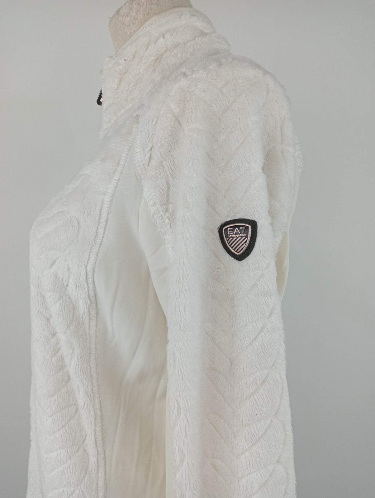 EA7 EMPORIO ARMANI FELPA DONNA Tg L WOMAN CASUAL VINTAGE SPORT SWEATSHIRT ITALY