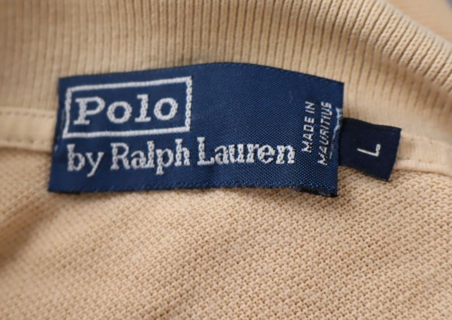 RALPH LAUREN MAGLIA POLO UOMO COTONE TG L MAN COTTON SHIRT CASUAL VINTAGE LOGO