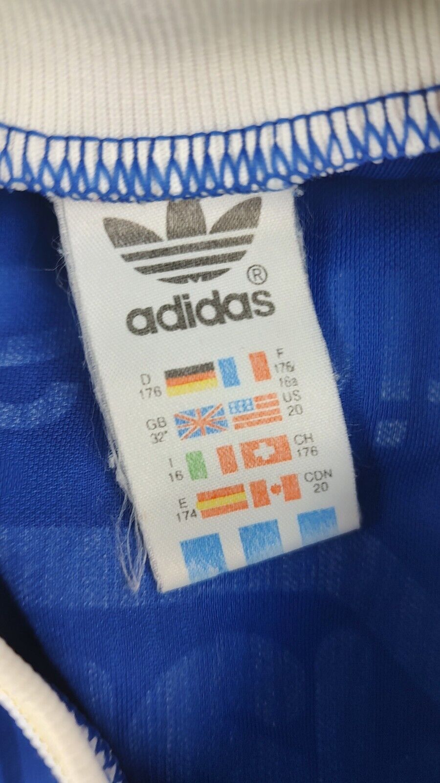 ADIDAS KOHLER N. 4 MAGLIA CALCIO UOMO Tg 16 SOCCER MAN JERSEY MADE IN UK