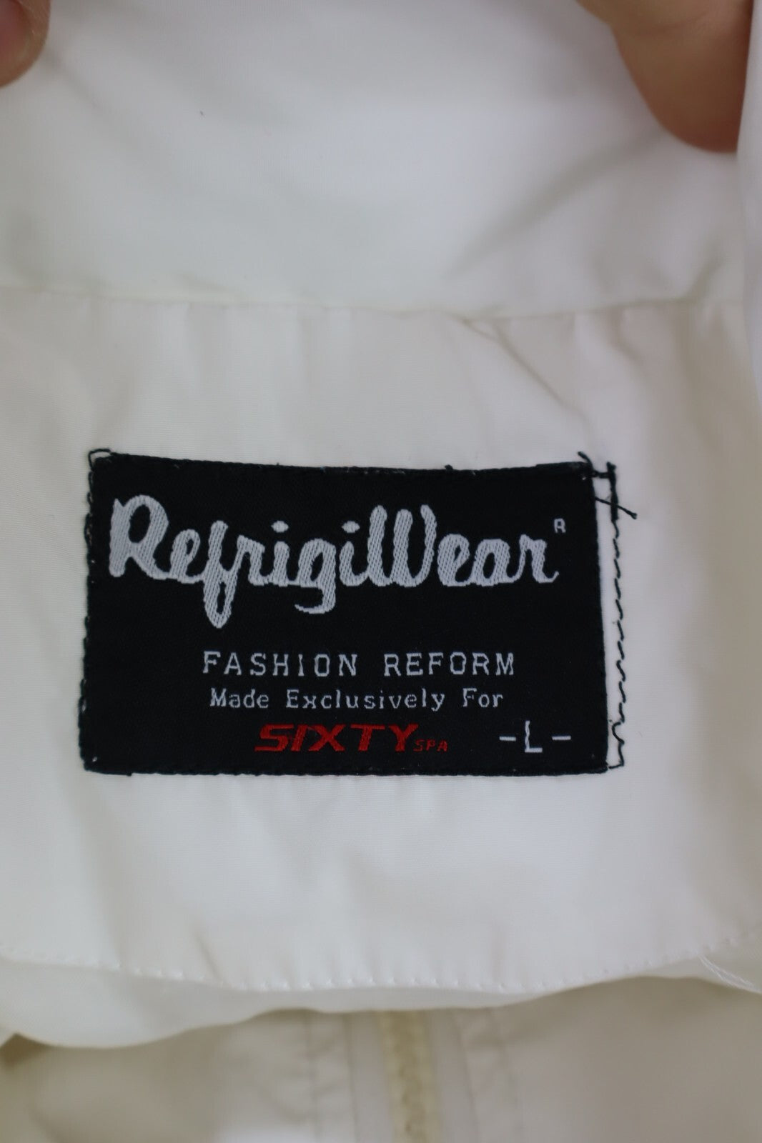 REFRIGIWEAR GIUBBINO DONNA TG L WOMAN JACKET GIACCA VINTAGE CASUAL POLIURETANO