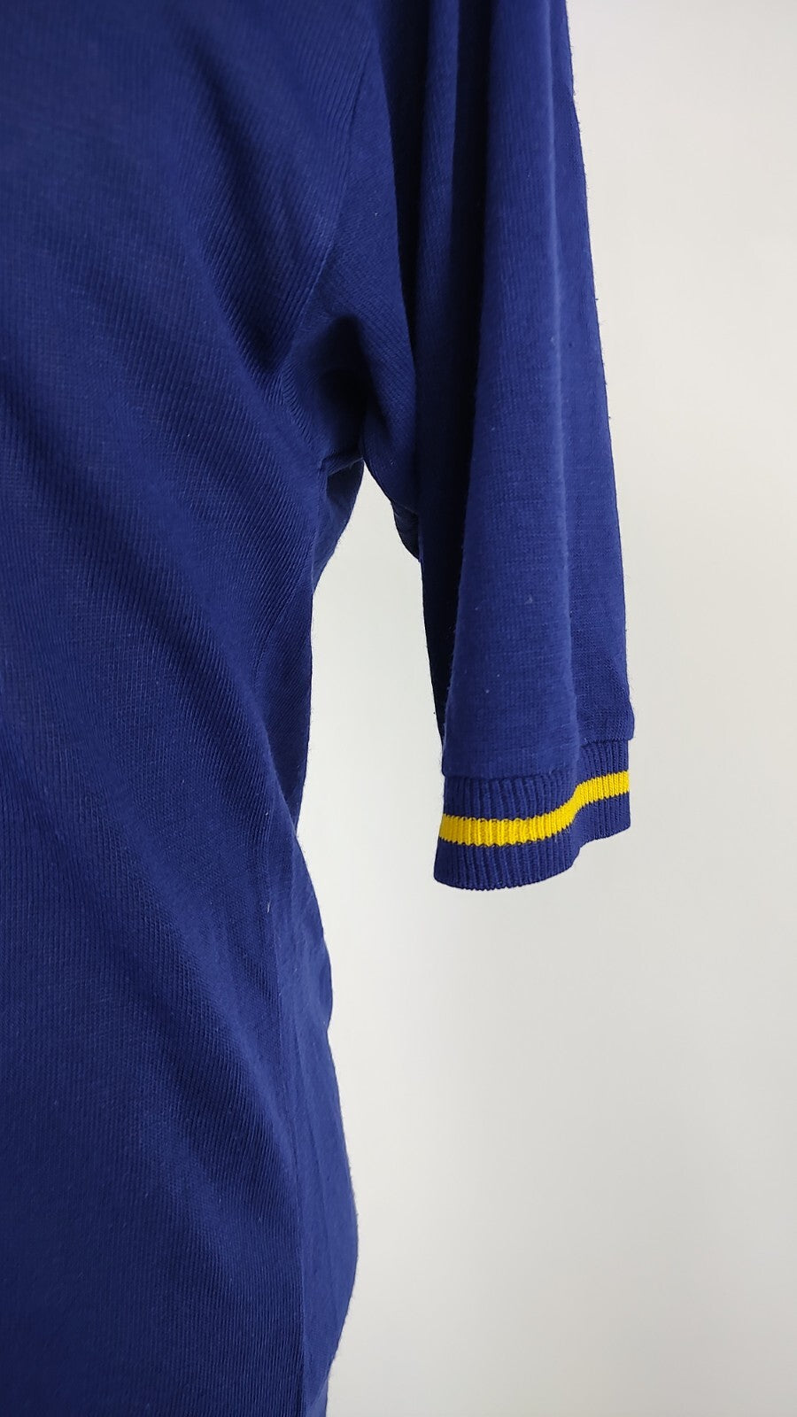 FLY LINE JUVE STABIA MAGLIA CALCIO UOMO Tg L SOCCER JERSEY VINTAGE LANA