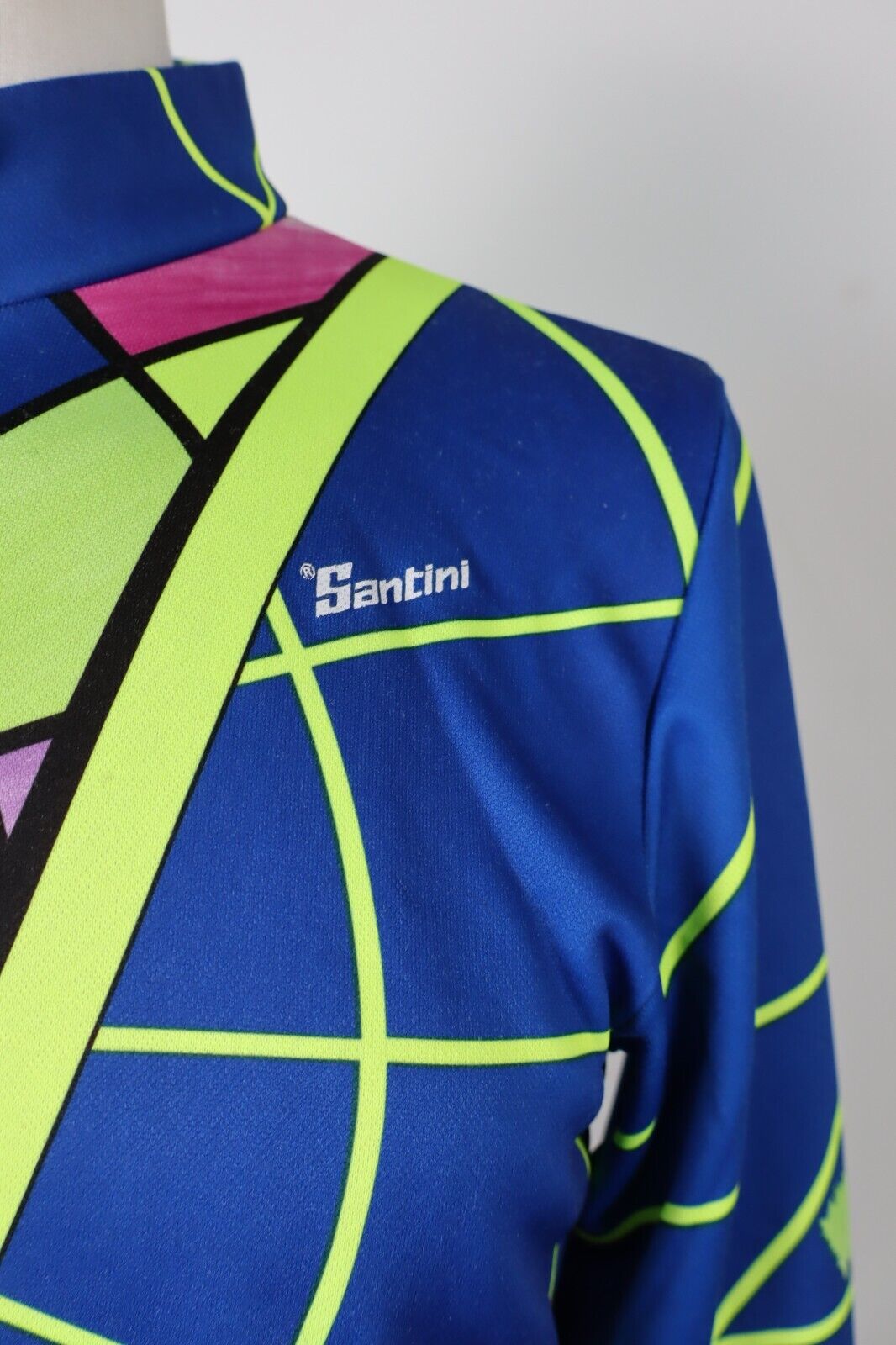 SMS SANTINI GIUBBINO GIACCA SPORT CICLISMO UOMO Tg XL MAN VINTAGE JACKET