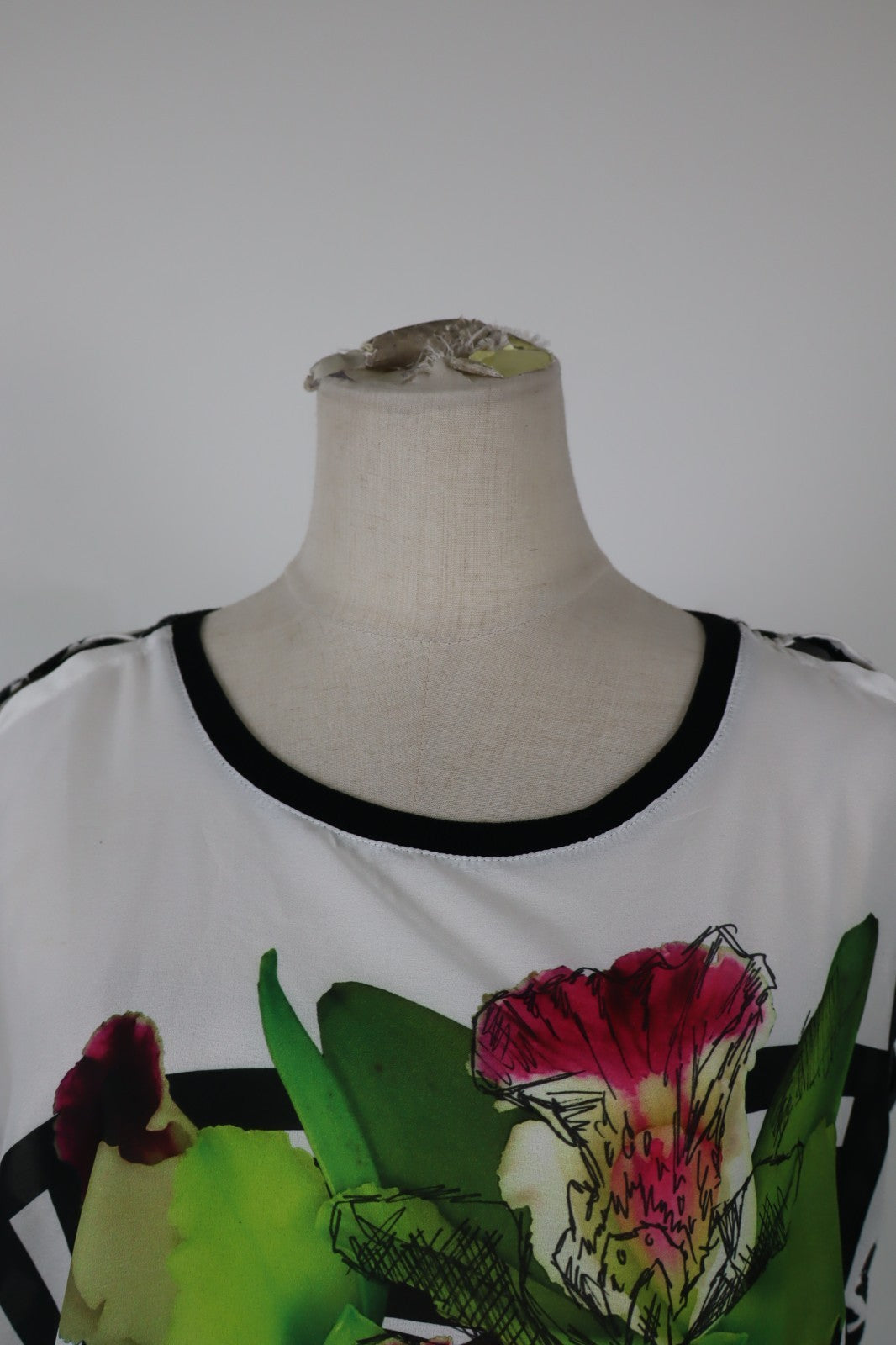 DESIGUAL MAGLIA CANOTTA DONNA TG. M WOMAN CASUAL VINTAGE T-SHIRT TOP