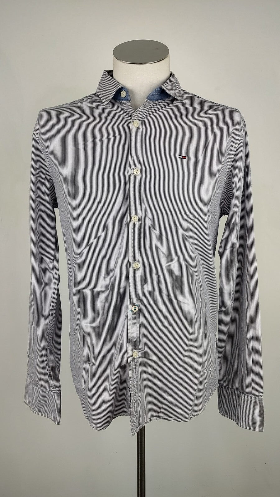 TOMMY HILFIGER CAMICIA UOMO TG. M MAN CASUAL VINTAGE SHIRT COTONE
