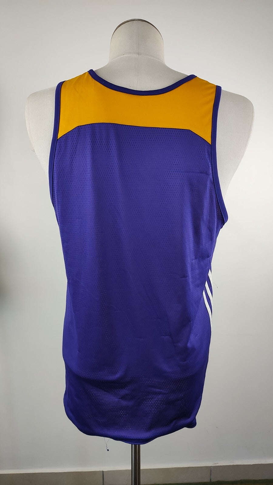 ADIDAS NBA LAKERS CANOTTA BASKET NBA UOMO TG. M SPORT MAN DOUBLE FACE