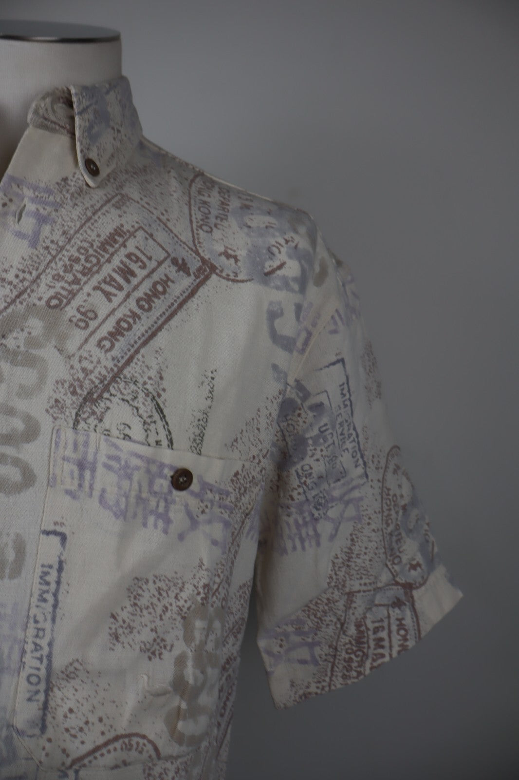 CAMEL COLLECTION CAMICIA UOMO COTONE TG. M MAN CASUAL VINTAGE COTTON SHIRT