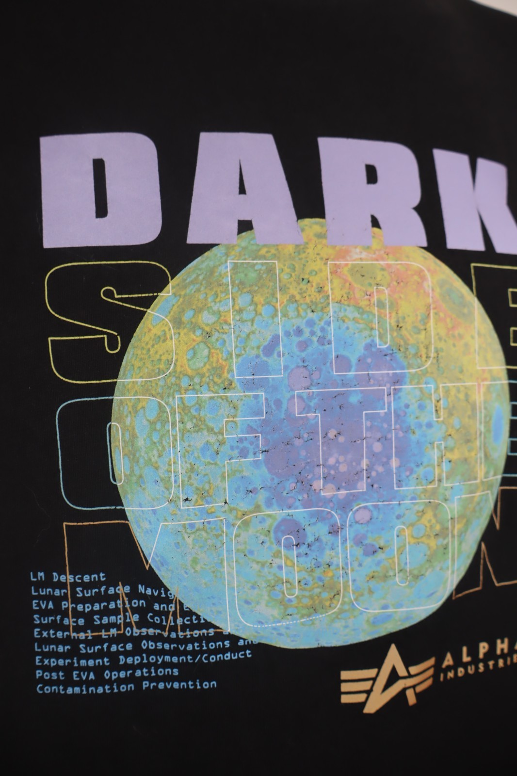 ALPHA INDUSTRIES NASA MAGLIA UOMO TG. XL MAN T-SHIRT CASUAL VINTAGE COTONE LOGO