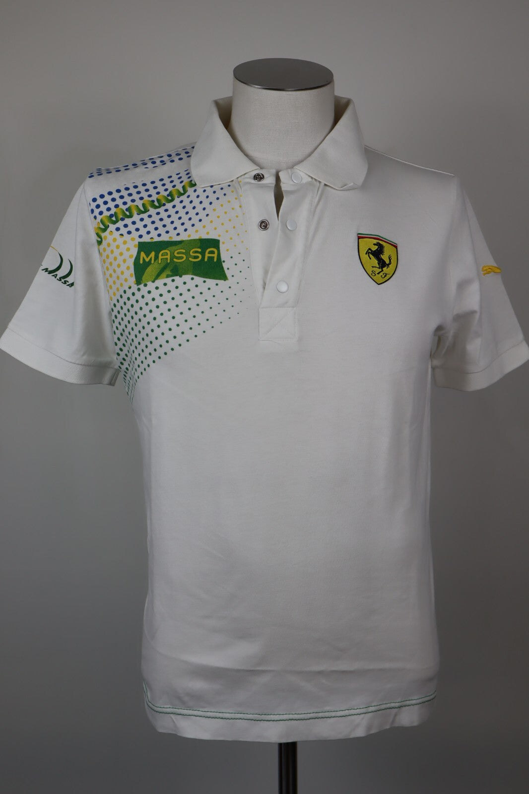 PUMA MAGLIA POLO SCUDERIA FERRARI UOMO Tg 44/46 MAN SHIRT SPORT CASUAL MASSA