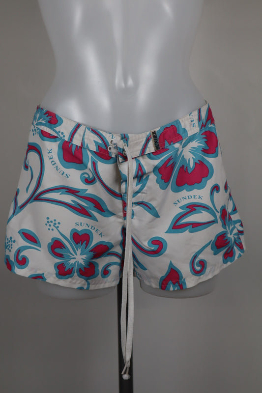 SUNDEK PANTALONCINO DONNA TG 30 WOMAN VINTAGE SHORTS CASUAL MARE COSTUME