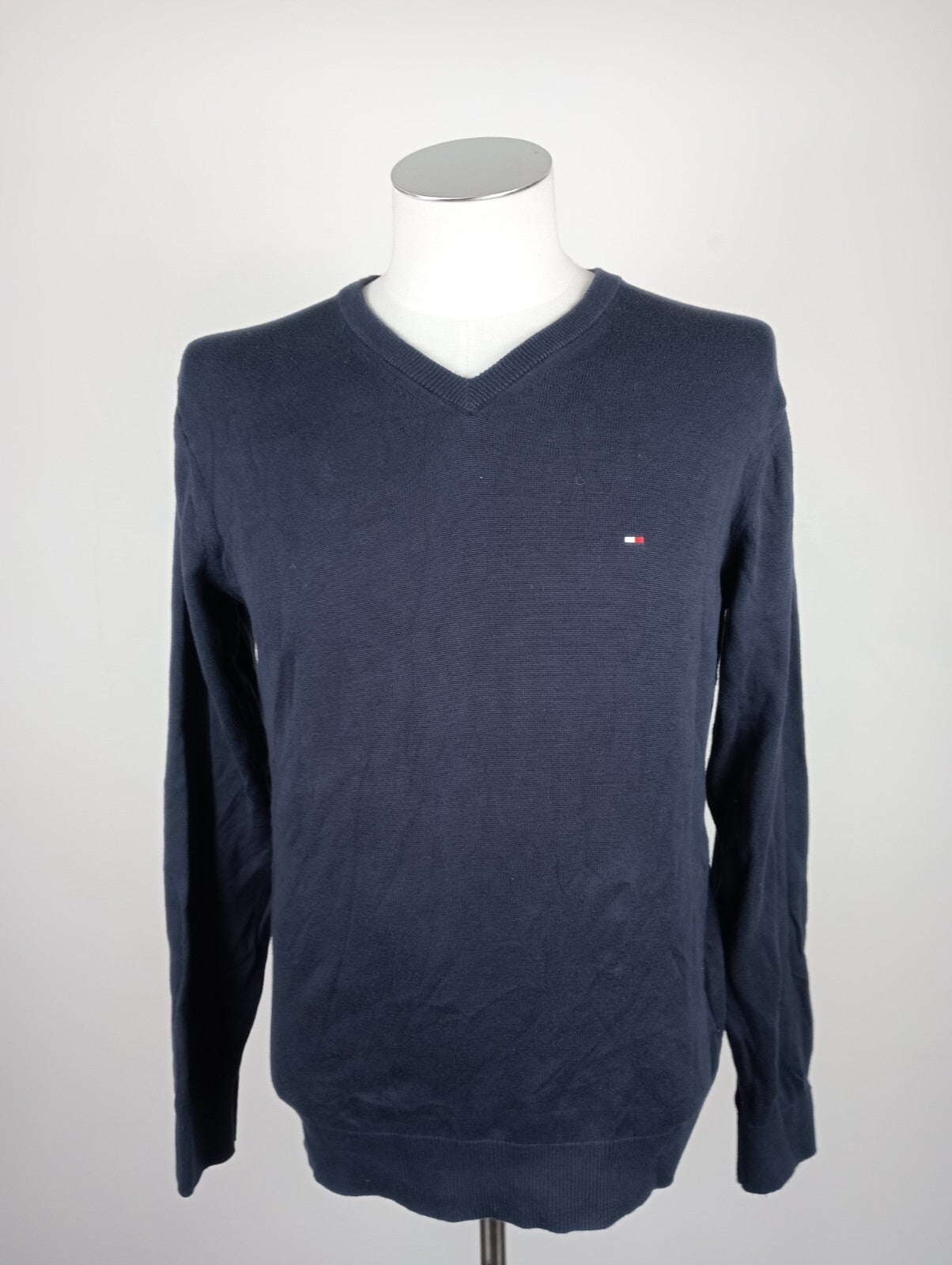 TOMMY HILFIGER MAGLIONE VINTAGE COTONE COTTON UOMO Tg. L MAN SWEATER CASUAL