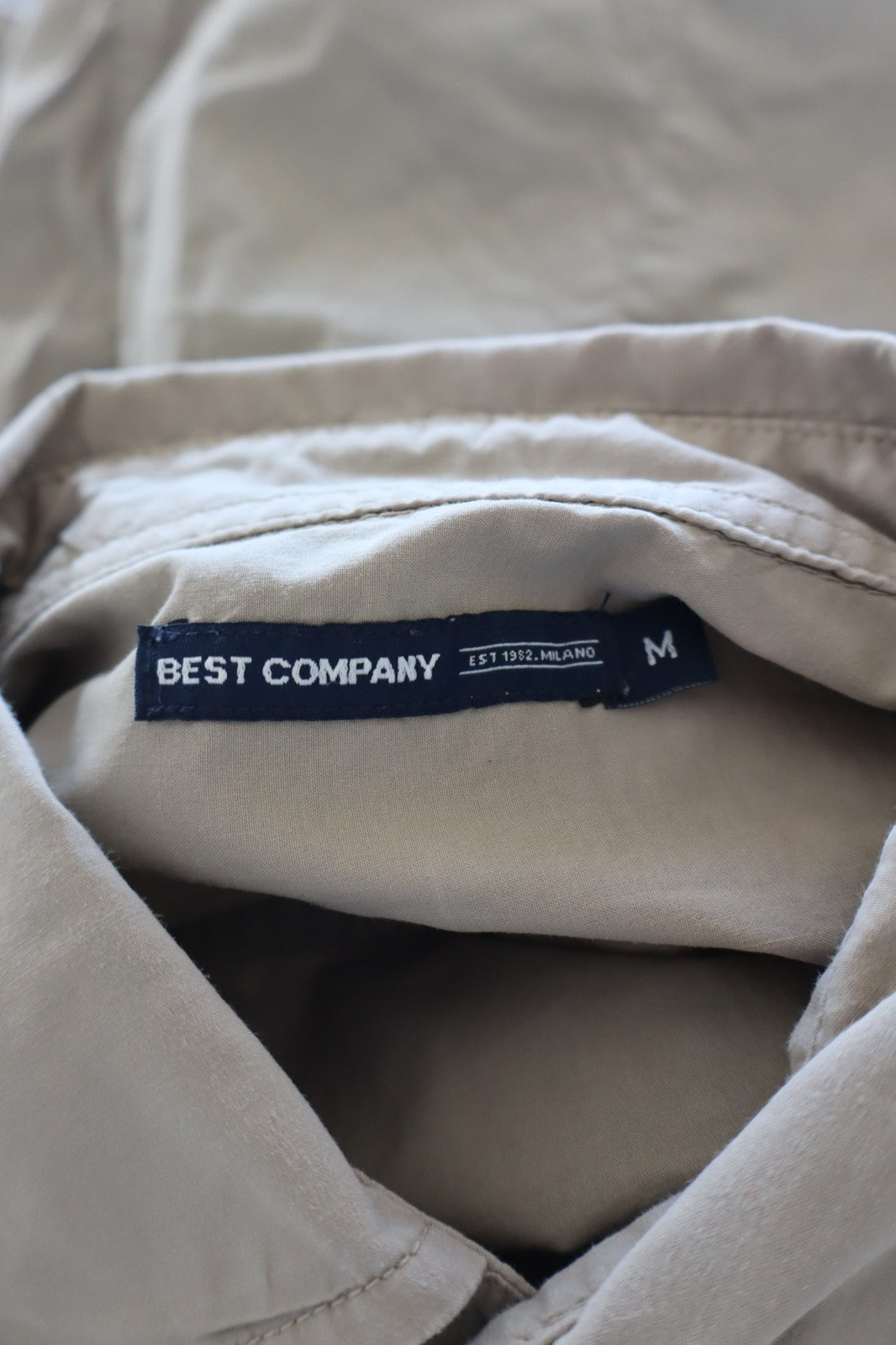 BEST COMPANY CAMICIA UOMO COTONE TG M MAN CASUAL VINTAGE SHIRT MANICA LUNGA