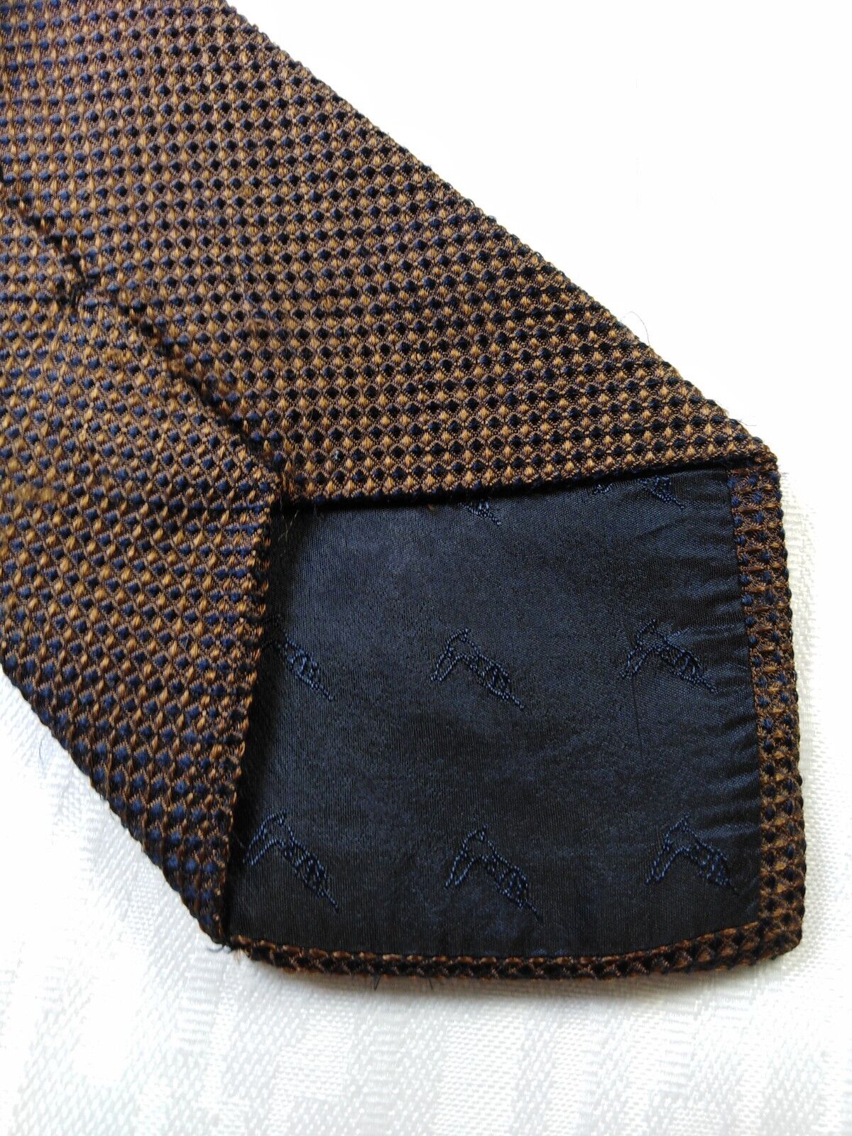 TRUSSARDI 100% SETA SILK TIE CRAVATTA NECKTIE VINTAGE CLASSIC ITALY