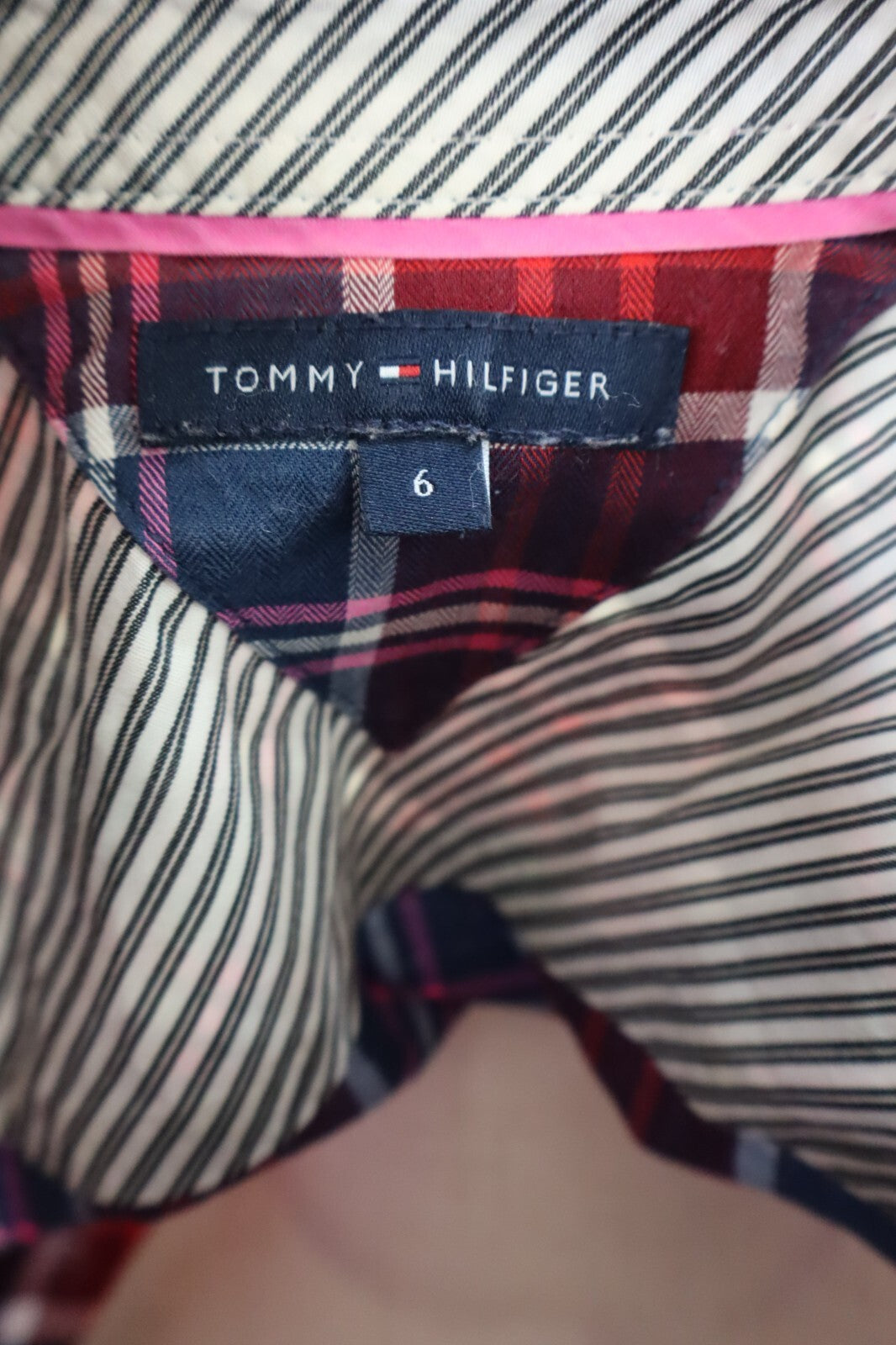 TOMMY HILFIGER CAMICIA  DONNA TG. 6 WOMAN SHIRT CASUAL VINTAGE COTONE COTTON