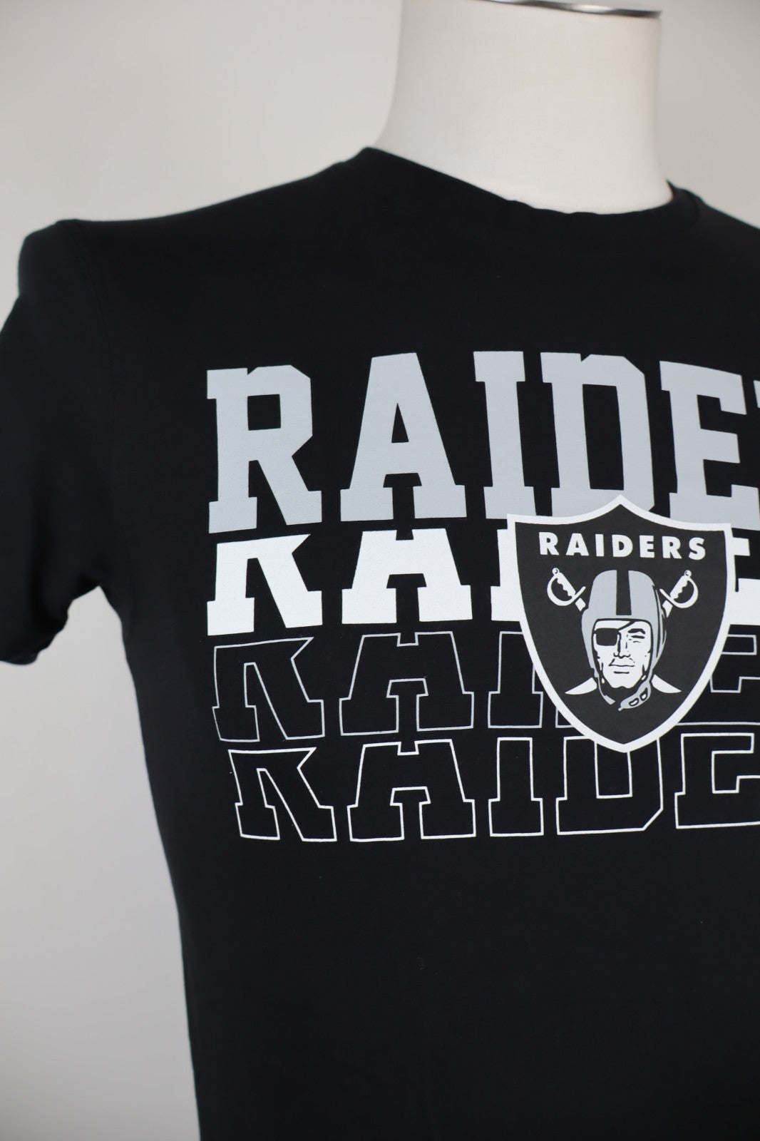 NEW ERA RAIDERS NFL MAGLIA UOMO COTONE TG. XS MAN COTTON SHIRT CASUAL VINTAGE