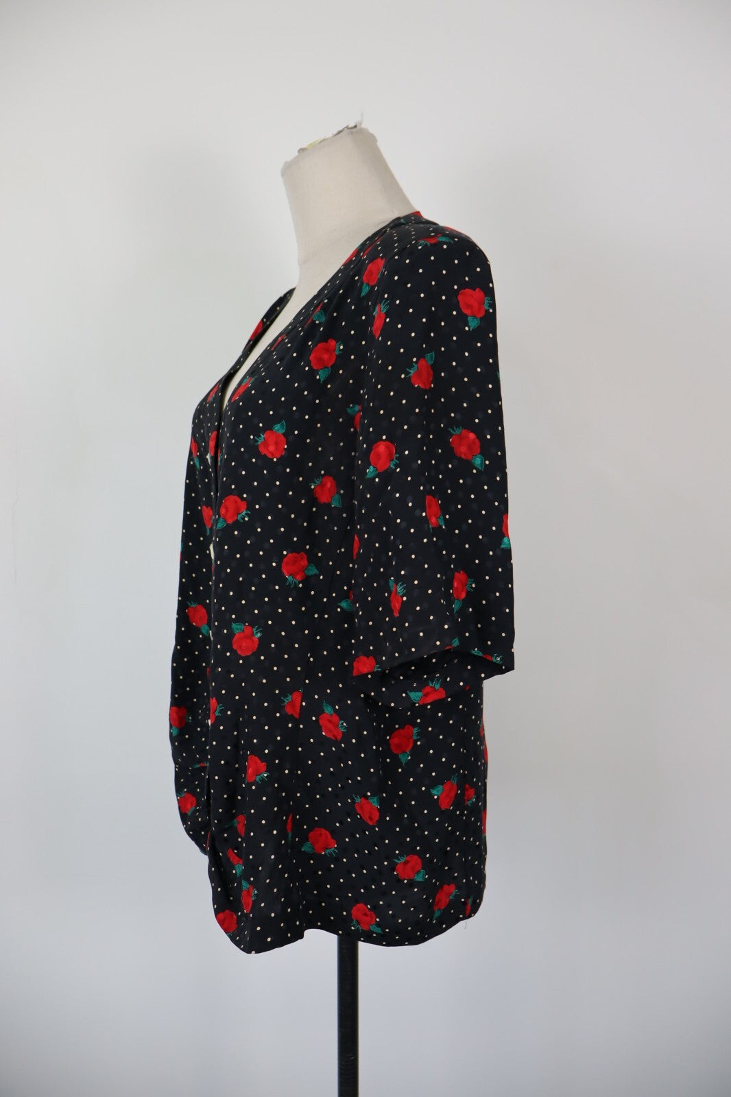 MARINA RINALDI CAMICIA DONNA TG. 27 WOMAN SHIRT CASUAL VINTAGE SETA