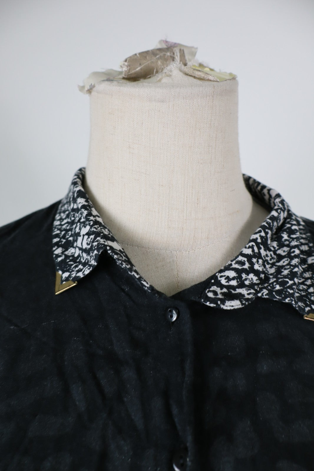 DESIGUAL CAMICIA DONNA TG. XL WOMAN SHIRT CASUAL VINTAGE ANIMALIER