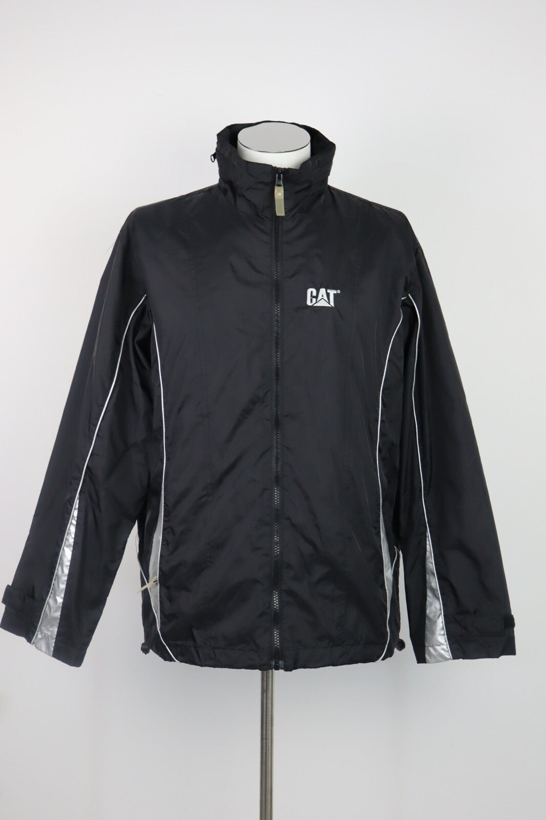 CATERPILLAR GIUBBINO IMPERMEABILE UOMO L MAN GIACCA VINTAGE SPORT RICHIUDIBILE