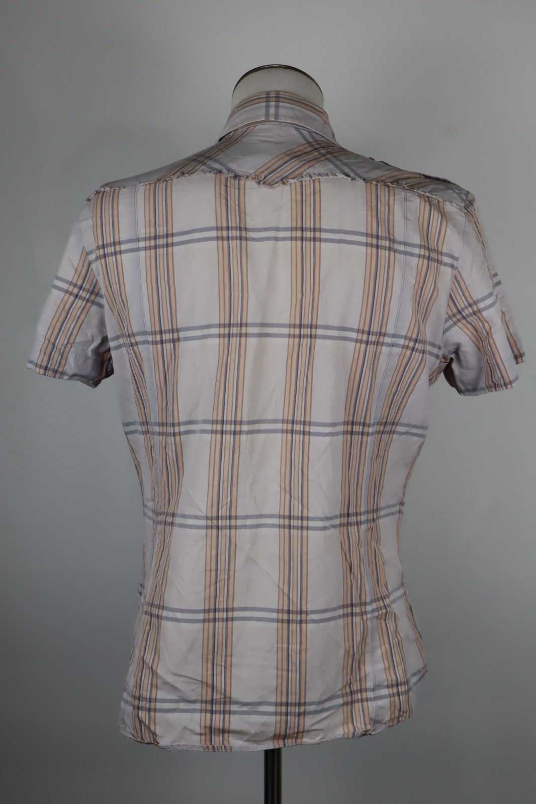 DIESEL CAMICIA UOMO TG. L MAN CASUAL VINTAGE SHIRT COTONE ITALY 100% COTONE