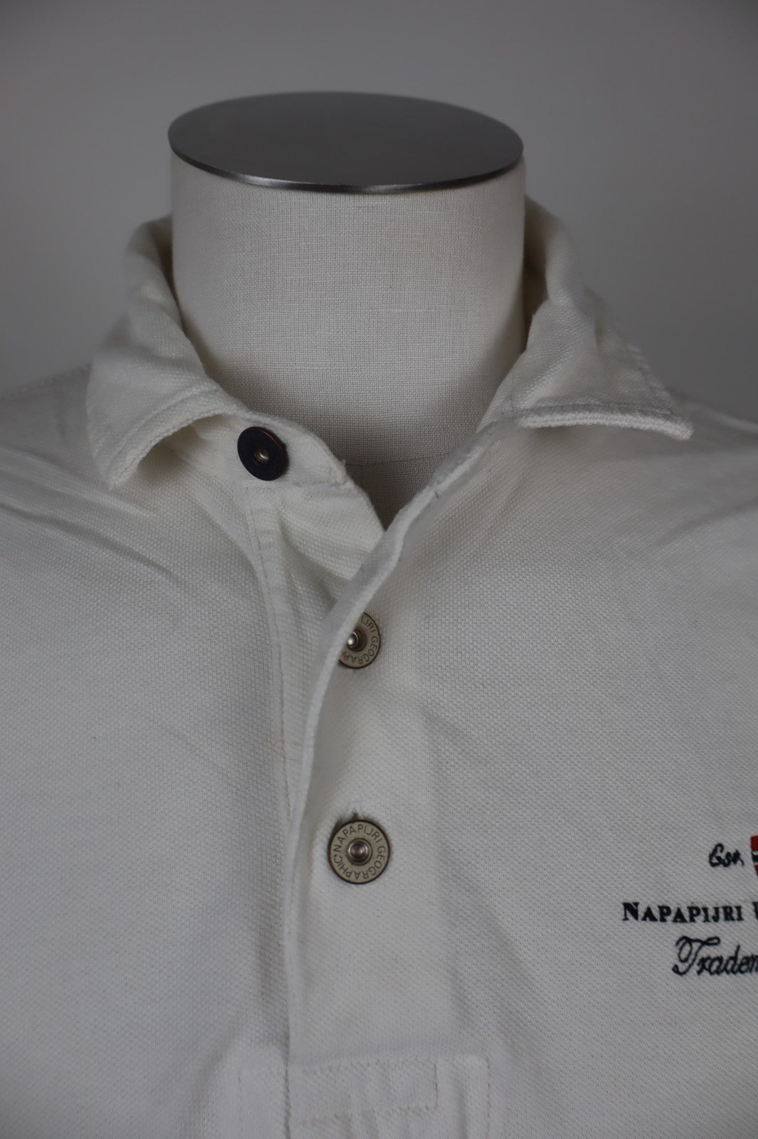 NAPAPIJRI MAGLIA POLO UOMO TG. L MAN T-SHIRT CASUAL VINTAGE COTONE COTTON