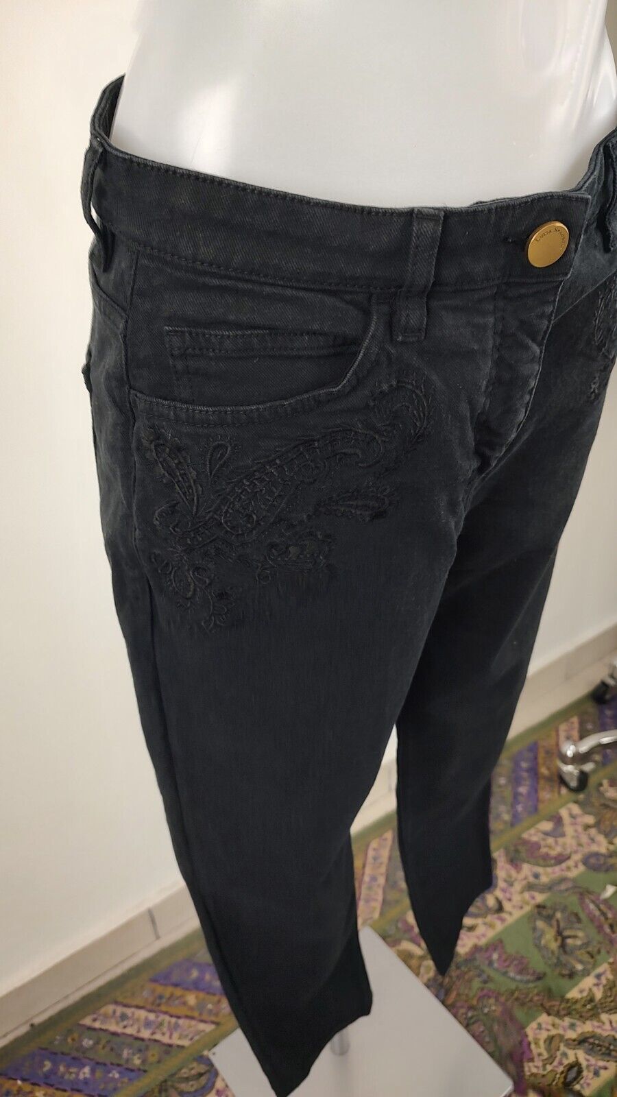 LUISA SPAGNOLI PANTALONE CASUAL DONNA TG 42 WOMAN VINTAGE PANTS