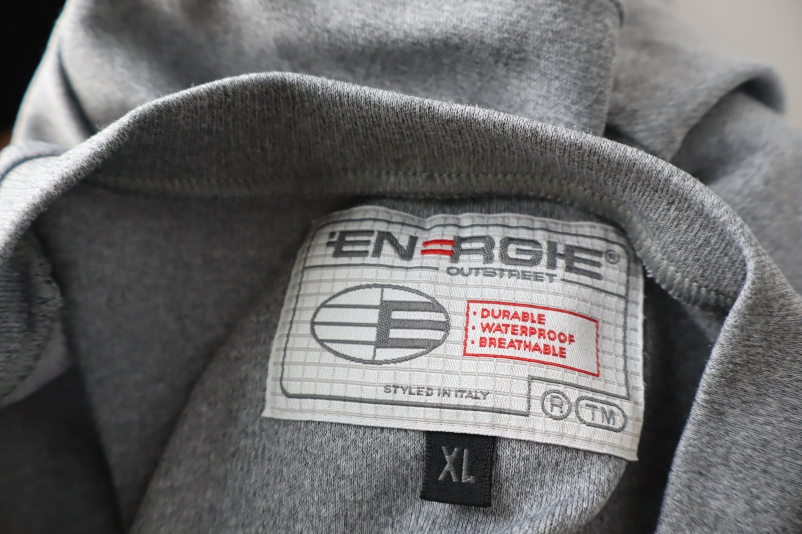 ENERGIE OUTSTREET ITALY MAGLIA UOMO TG. XL MAN T-SHIRT CASUAL VINTAGE GRIGIO