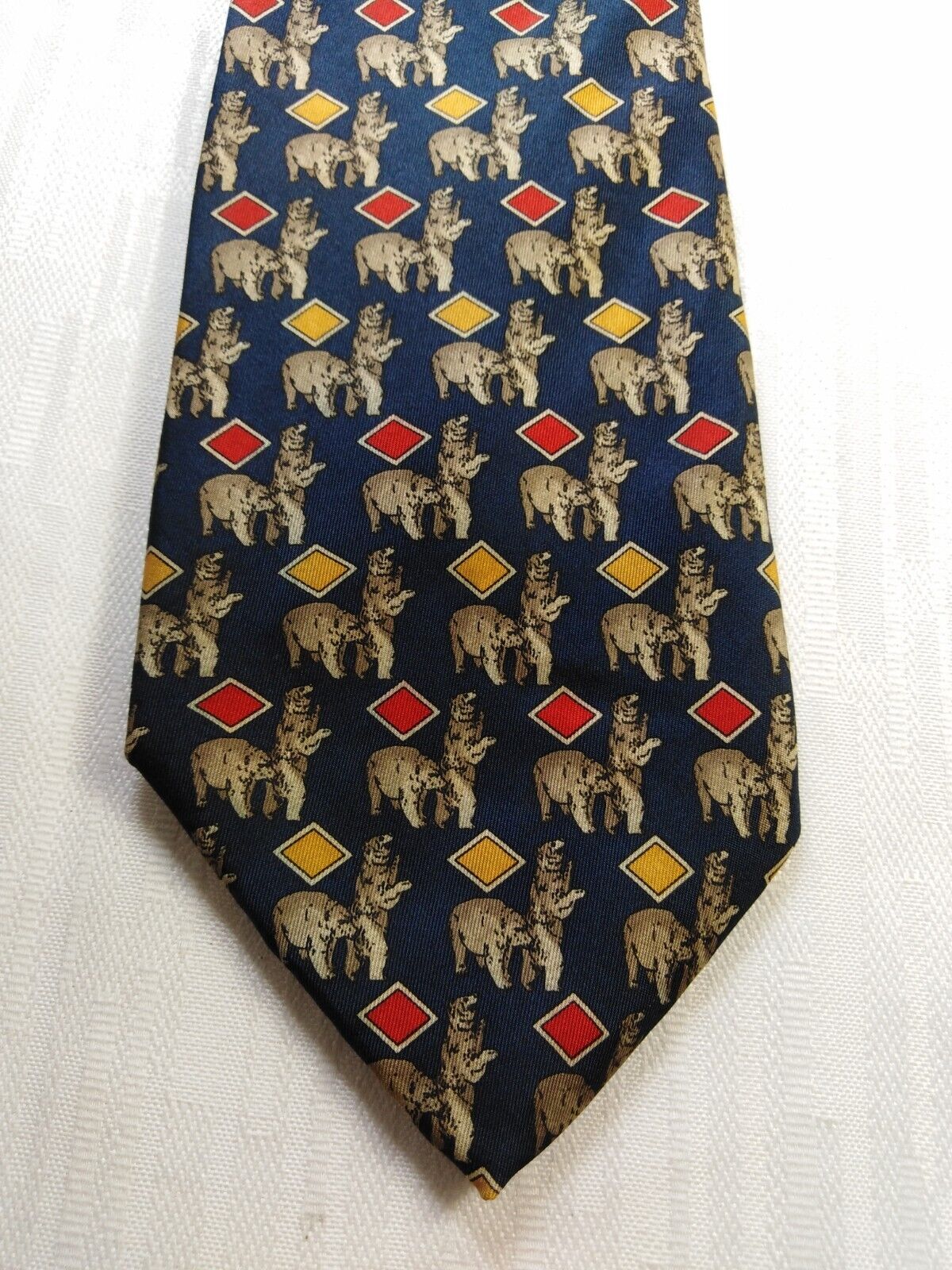 BARTON SILK TIE SETA CRAVATTA NECKTIE MADE IN ITALY VINTAGE