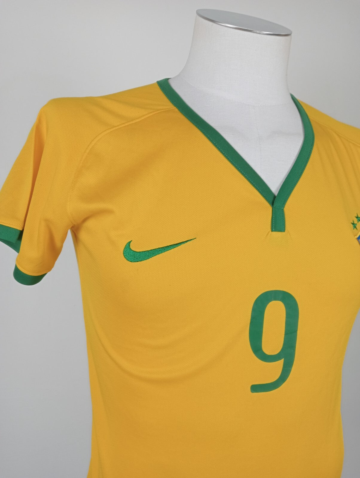 NIKE BRASILE FRED N 9 MAGLIA CALCIO TRIKOT UOMO Tg XS SOCCER JERSEY SPORT 2014