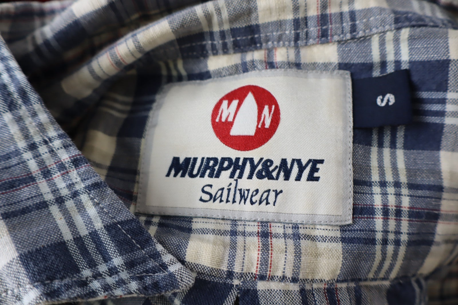 MURPHY & NYE CAMICIA UOMO TG. S MAN CASUAL VINTAGE SHIRT COTONE COTTON TASCA