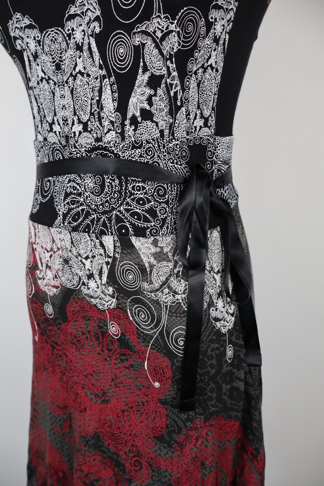 DESIGUAL VESTITO DONNA TG. XS WOMAN CASUAL VINTAGE DRESS ABITO